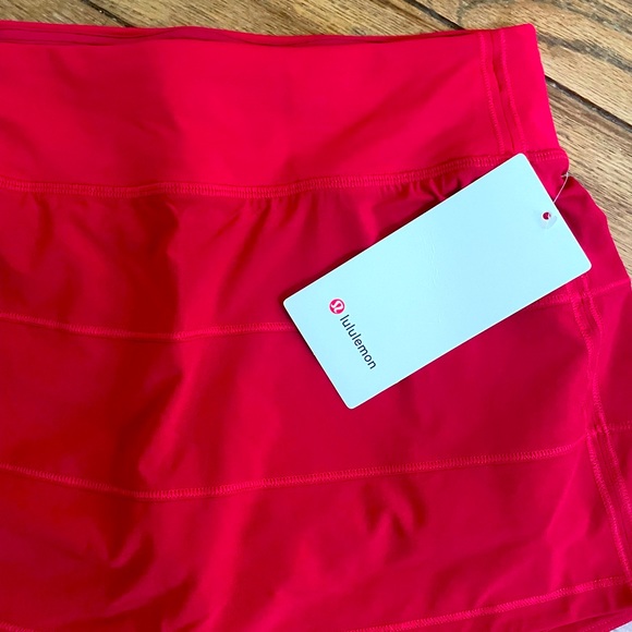 NWT Lululemon PACE RIVAL Tennis RED Skirt Regular Length Size 4 6 Regular length - Picture 4 of 10